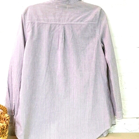 - OLD NAVY COTTON BUTTON DOWN SZ L Grey - Picture 5 of 5